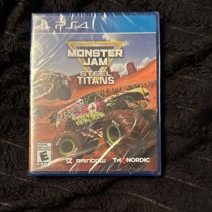 Monster Jam Steel Titans for PS4 - Blue Case
